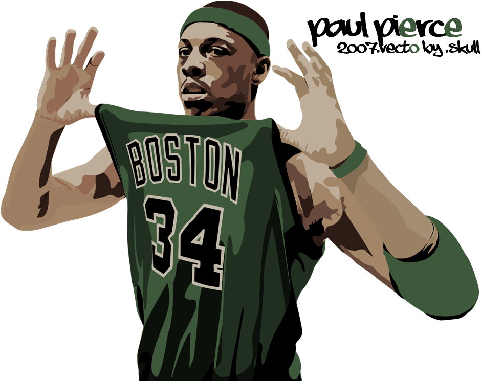 0 Replies 0 Retweets 5 Likes - Paul Pierce Basketball Brooklyn Usa Sport 32x24 Print (1000x750), Png Download
