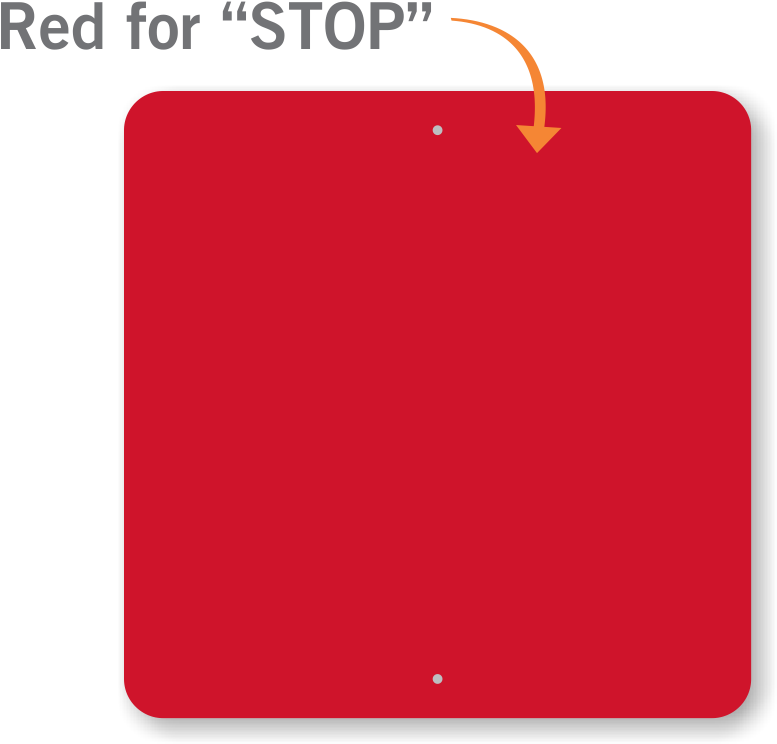 Red Color Plain Square Learn More - Stop Sign Red Color (800x800), Png Download