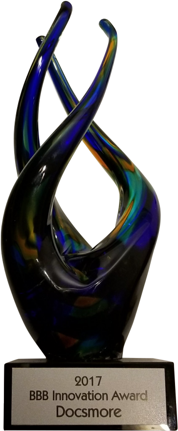 Better Business Bureau Innovation Award2017 Better - Statue (608x1024), Png Download