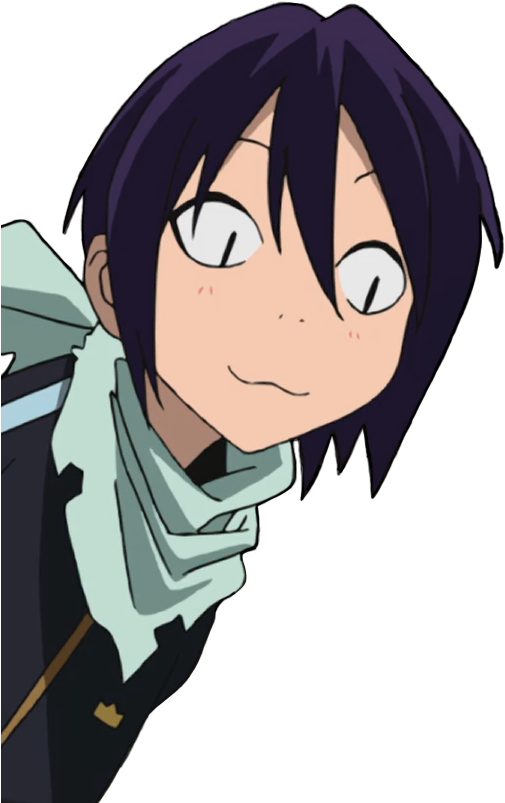 Yato Peeking Into Your Timeline - Noragami Crack (500x500), Png Download