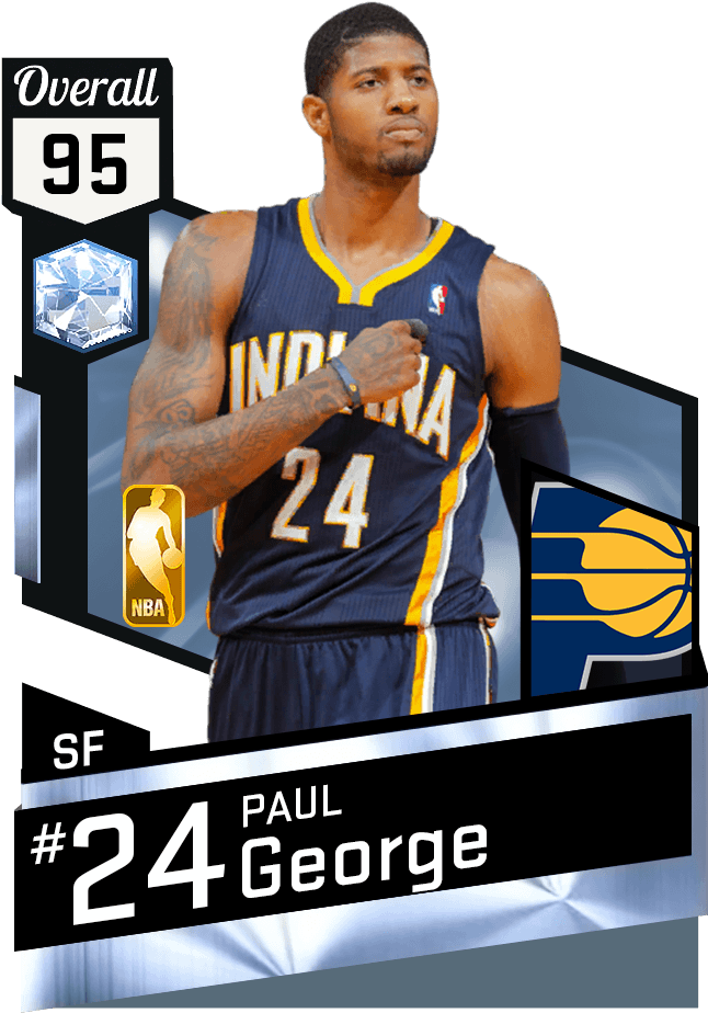 Paul George - Diamond Lebron James 2k17 (651x941), Png Download