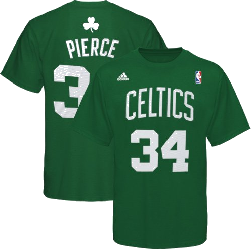 Green Paul Pierce Jersey (496x492), Png Download