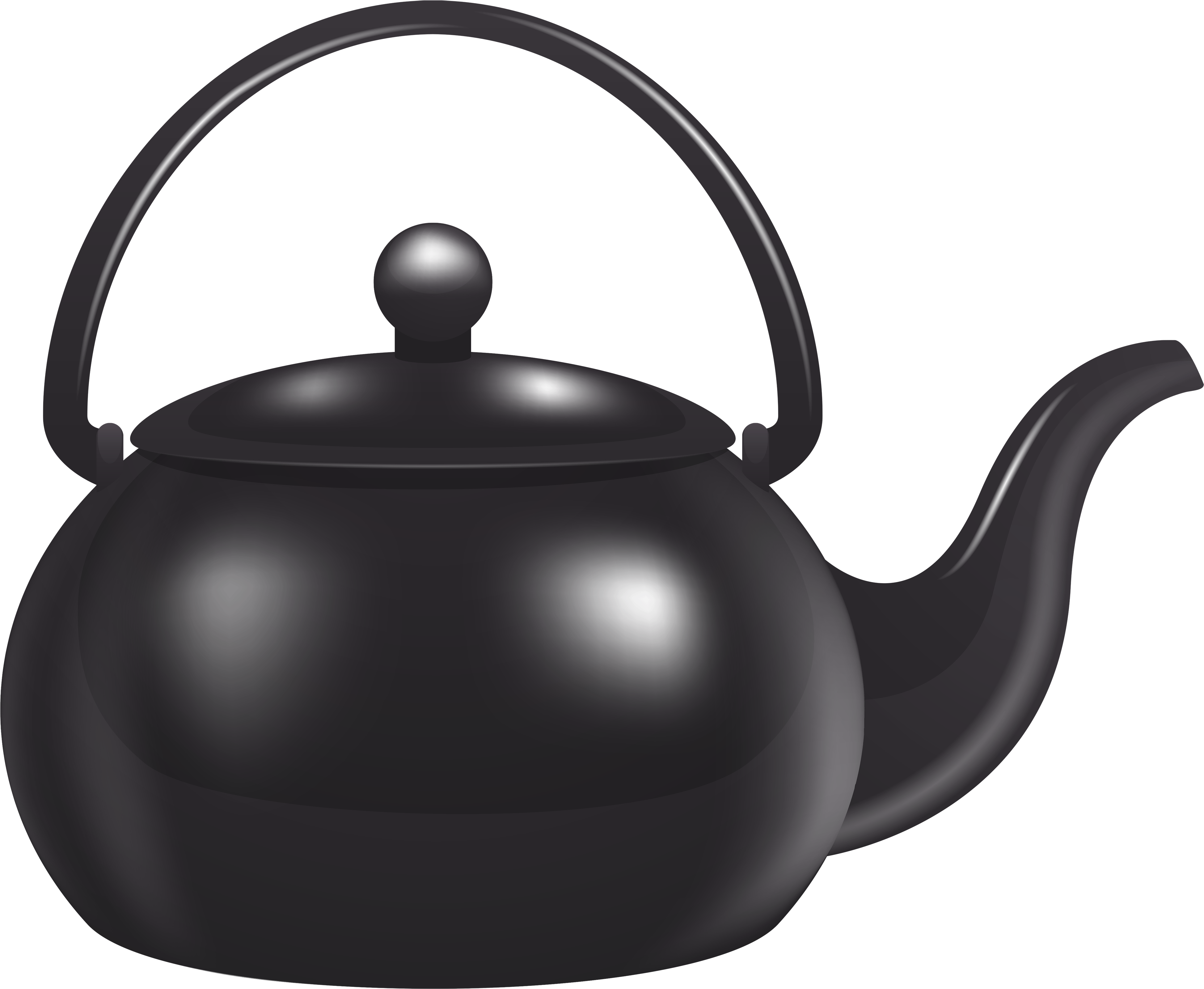 Black Kettle Png Clipart - Kettle Png (4000x3355), Png Download