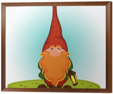 Gnome With A Red Beard - Vector Graphics (400x400), Png Download