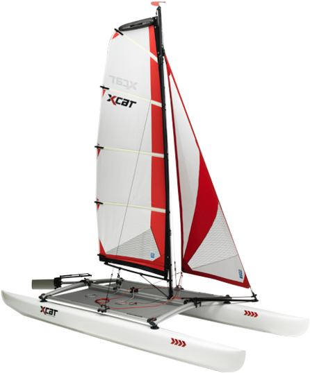 The Next Beach Cat For The Record Books - X Cat Catamaran (460x600), Png Download