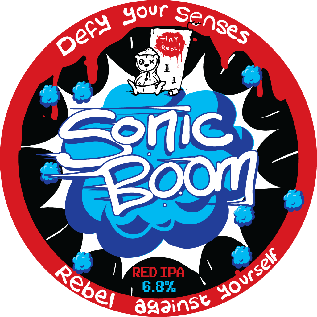 Sonic Boom - Red Ipa - Tiny Rebel Dirty Stop Out (1028x1028), Png Download