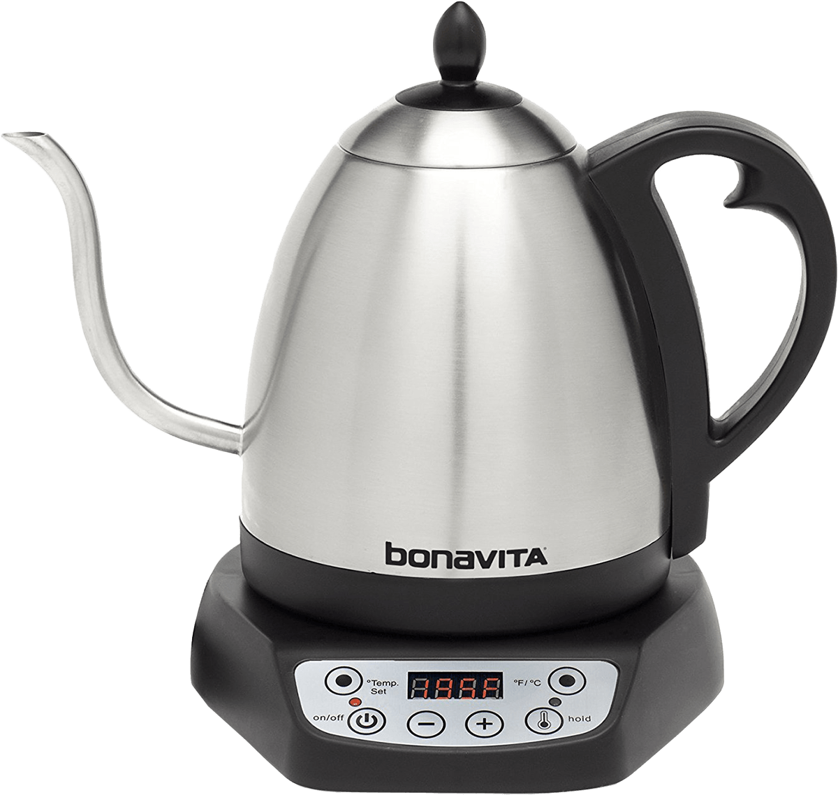 0l Variable Temperature Gooseneck Electric Kettle - Bonavita 1l Gooseneck Kettle Variable Temp (1200x1200), Png Download