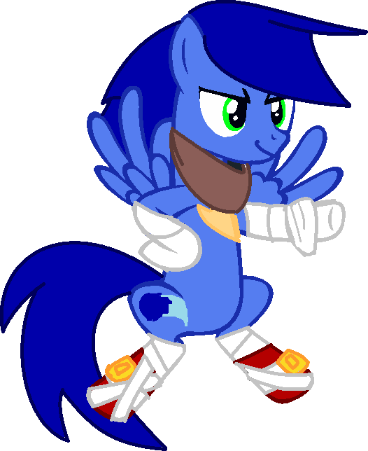 #1089966 - Artist - Firepony-bases, Artist - Shanics, - Sonic Boom En Pony (526x644), Png Download