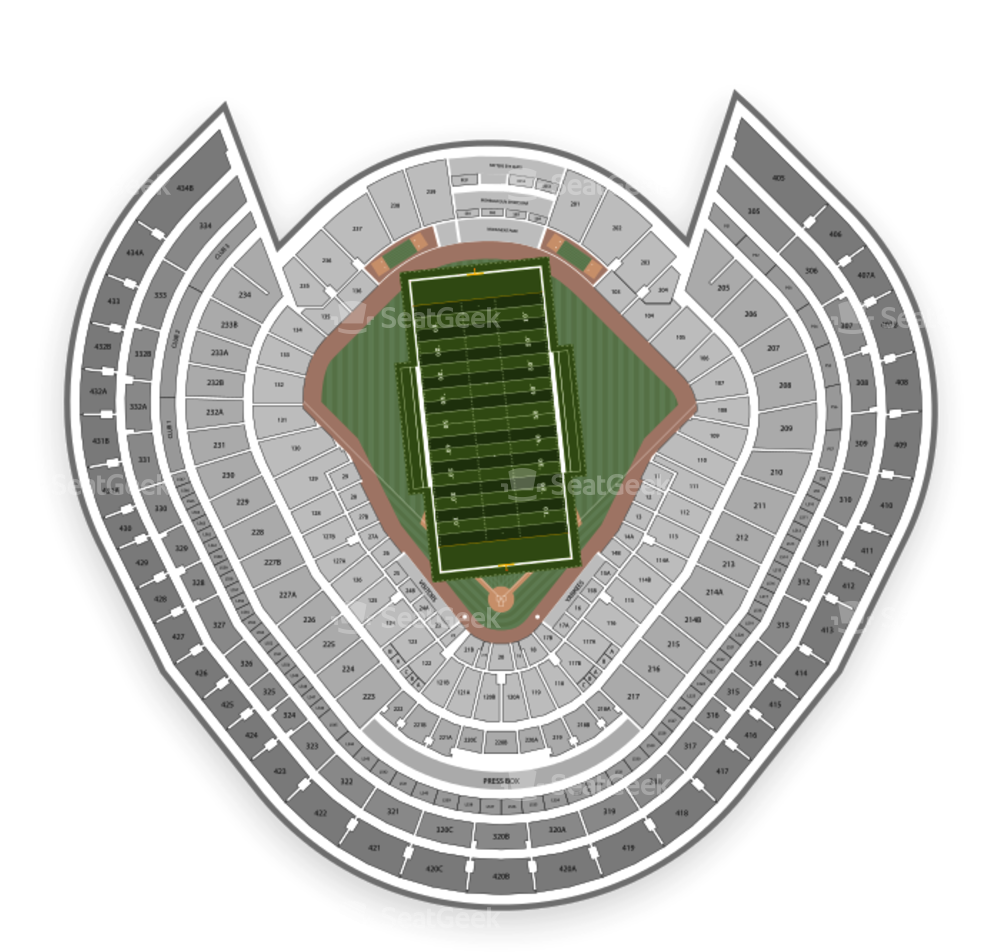 Yankee Stadium Seating Chart Ncaa Football - Yankee Stadium (1000x1000), Png Download