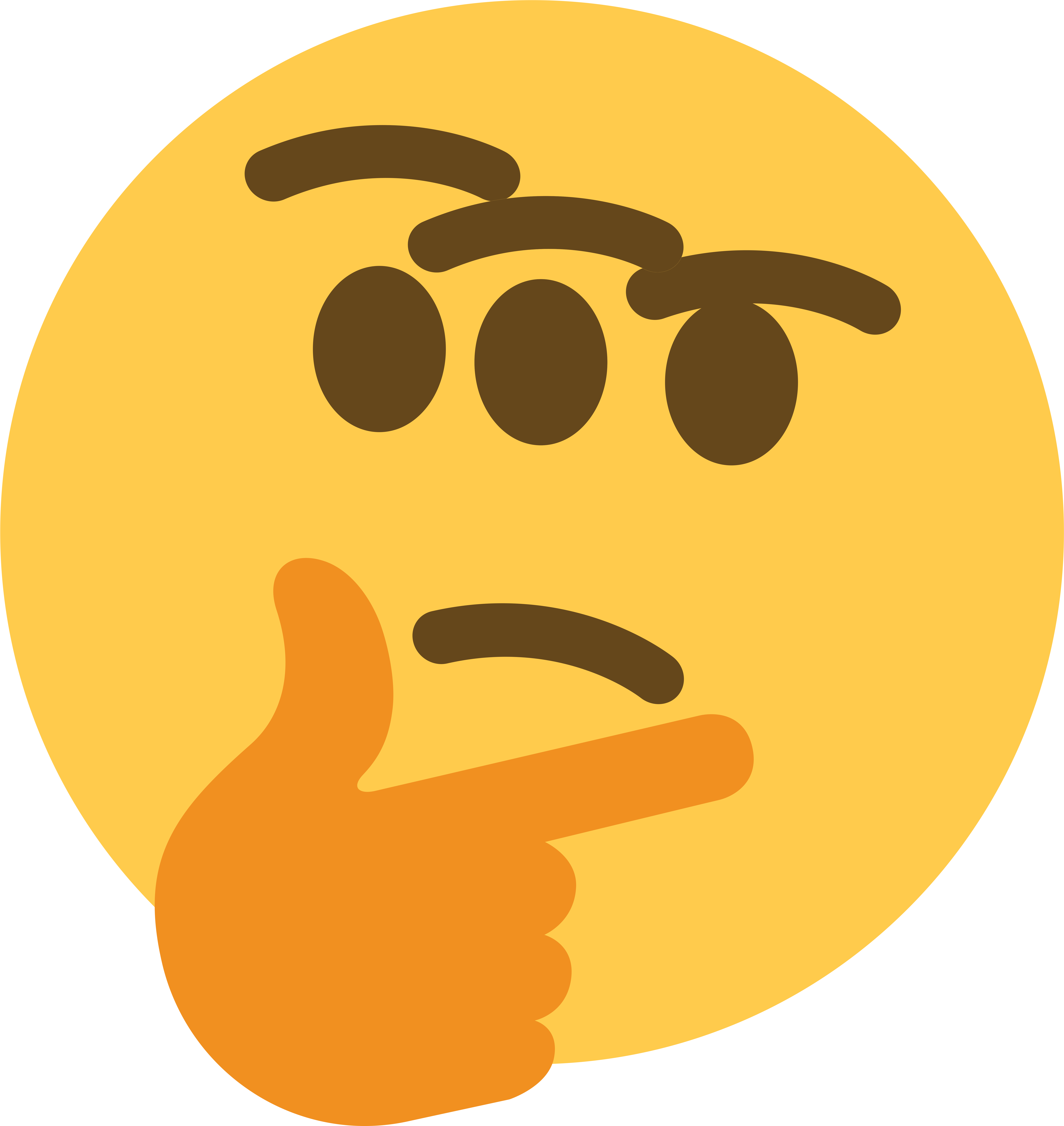 A Three Eyed Thinking Emoji I Made (8192x8192), Png Download