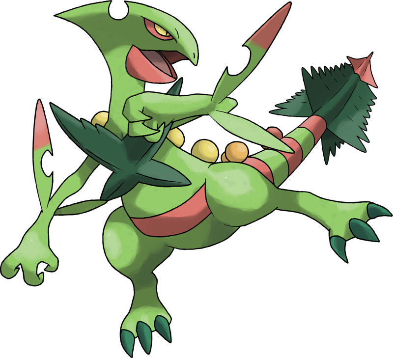 Mega Sceptile Pokédex - Mega Sceptile Pokemon (800x729), Png Download