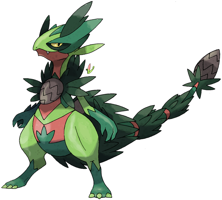 Mega Evolution - Pokemon Mega Sceptile Z (887x799), Png Download
