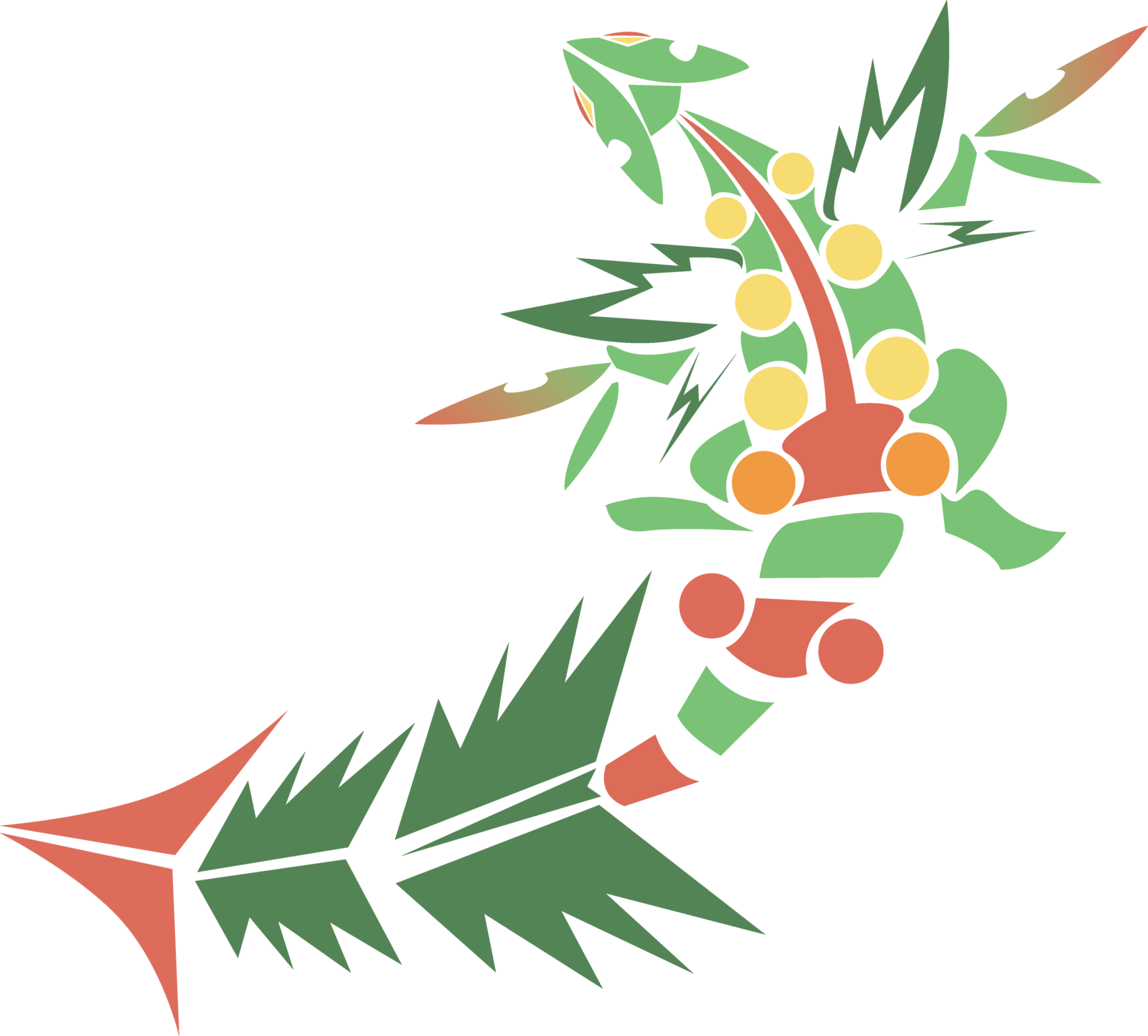 Tribal Mega Sceptile By Katlyon On Deviantart - Sceptile (1600x1444), Png Download