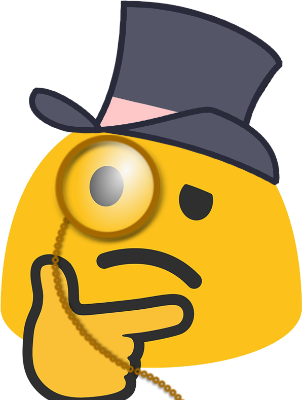 Sir Thinking - Sir Emoji (800x788), Png Download