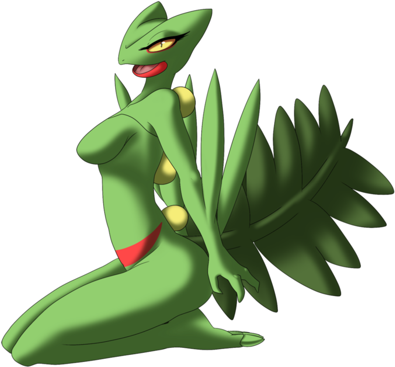 Green Vertebrate Plant Leaf Cartoon Fictional Character - Pokémon (894x894), Png Download
