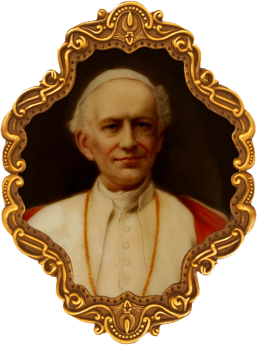 File - Leo13 - Pope Leo Xiii Png (846x1134), Png Download