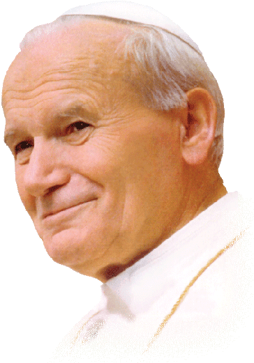In Honor Of Blessed Pope John Paul Ii - Pope John Paul Ii Smiling (419x577), Png Download
