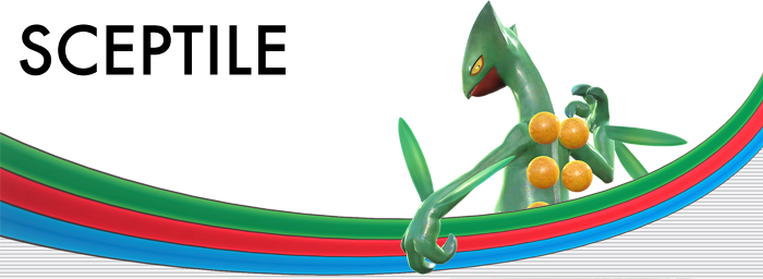 Pokken Tournament Sceptile - Sceptile (700x256), Png Download