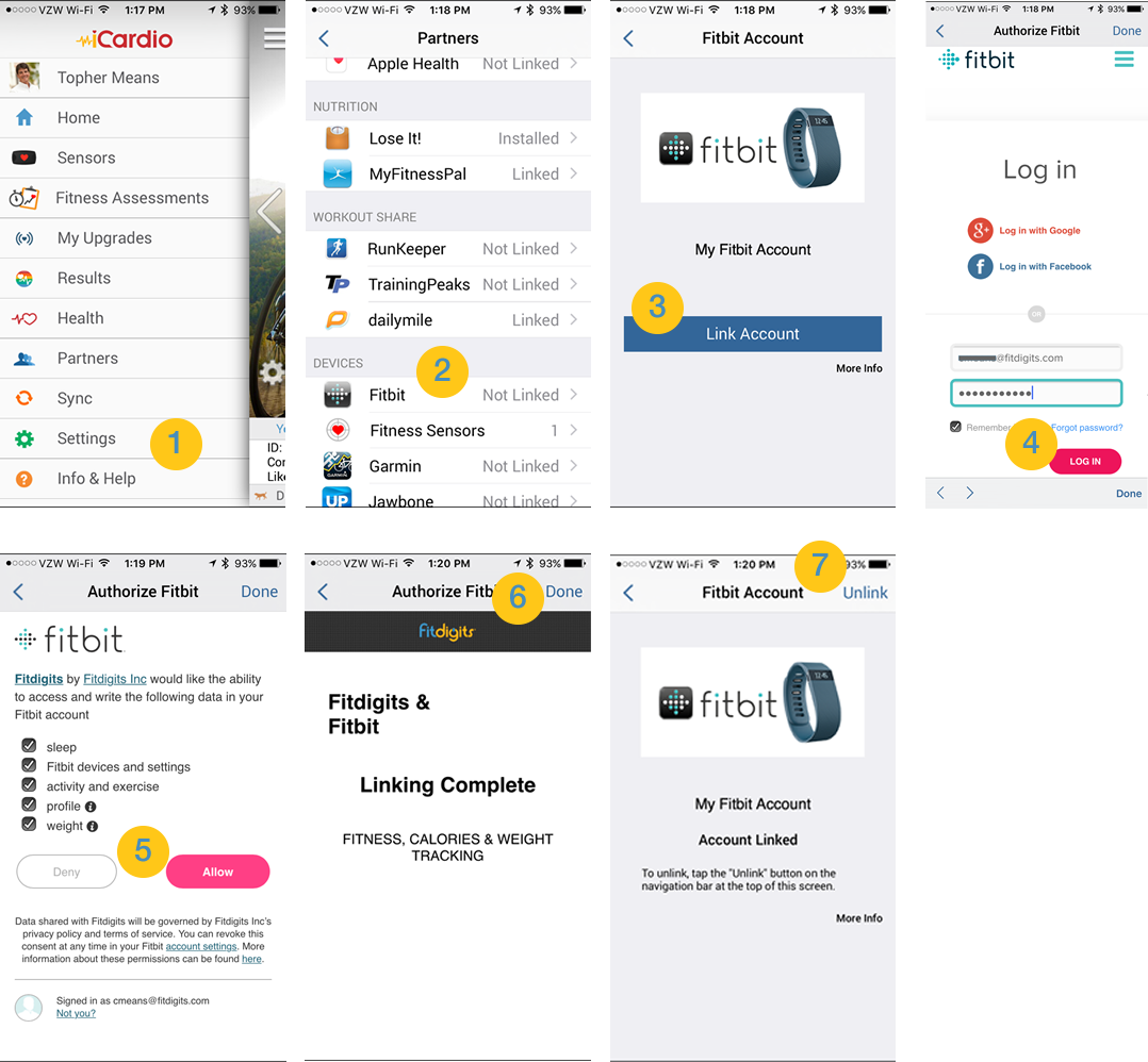 Fitdigits And Fitbit Linking - Fitbit (1024x948), Png Download