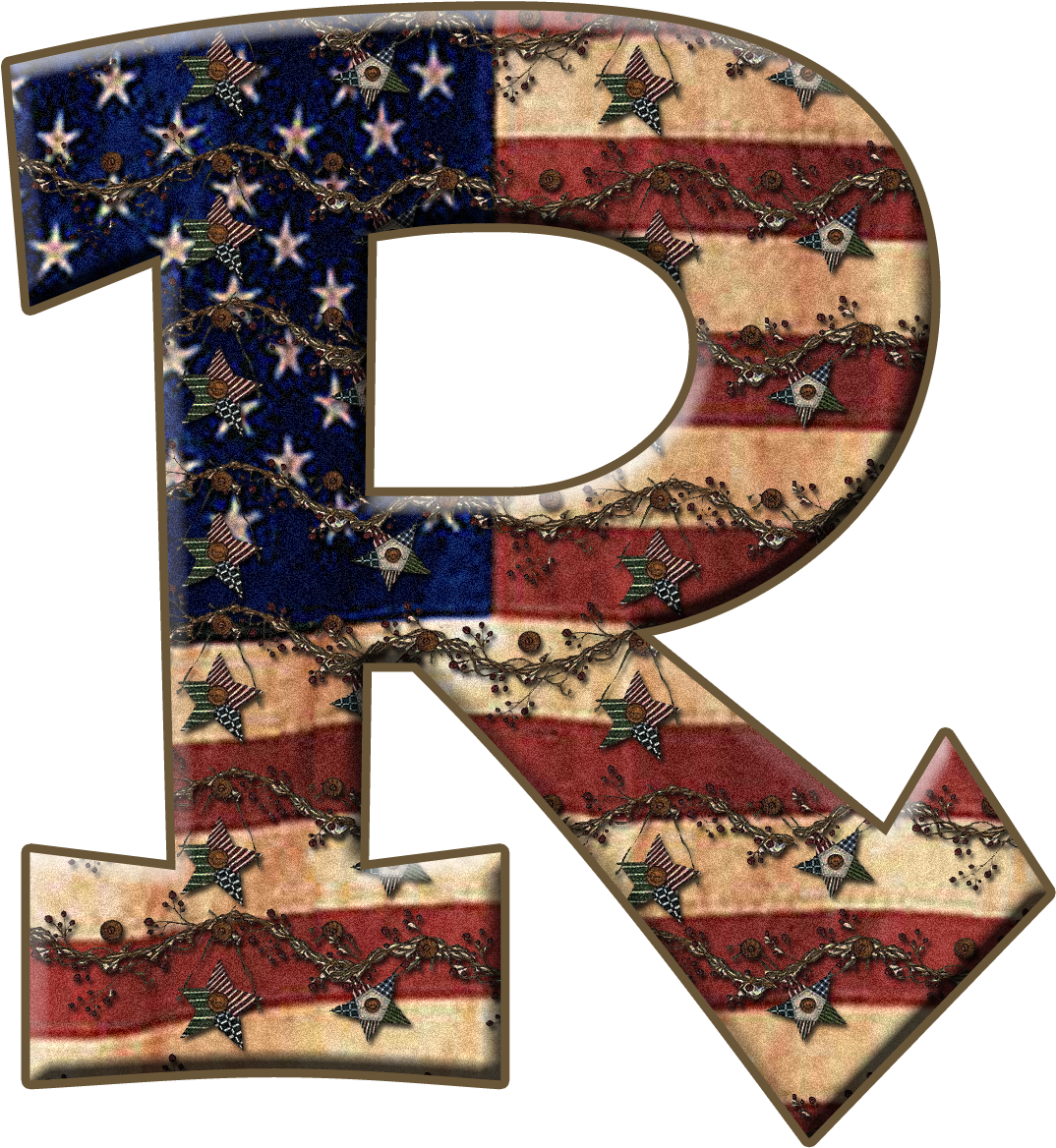 Flag Letter R By María José Argüeso - R Word Image Flag (1200x1200), Png Download