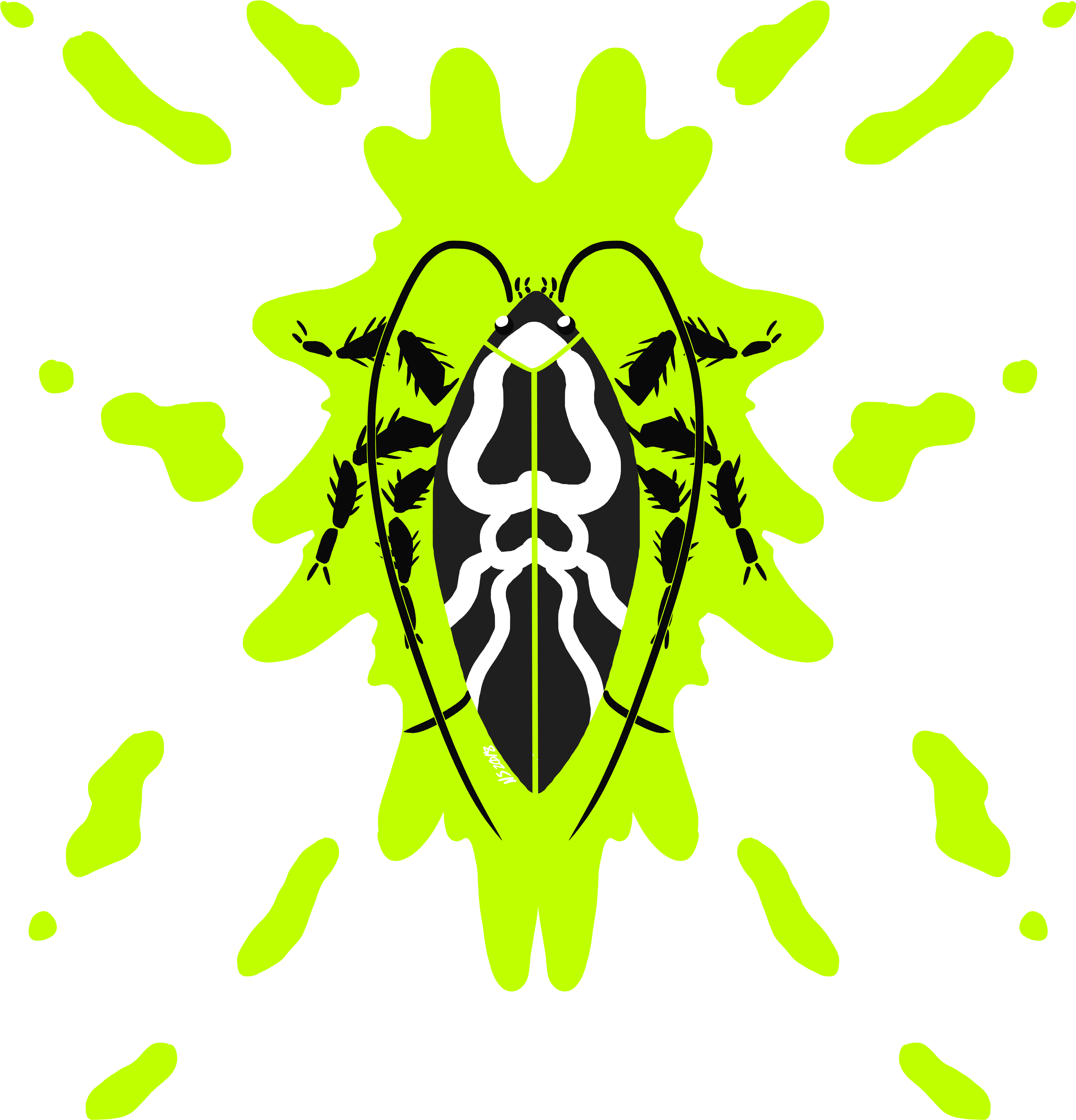 Toxic-roach - Illustration (4087x4268), Png Download