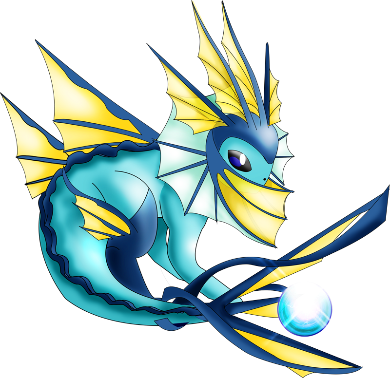 Shiny Mega Vaporeon Pokédex - Imagenes De Mega Vaporeon (800x776), Png Download