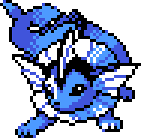 Vaporeon - Vaporeon Cross Stitch Pattern (760x570), Png Download