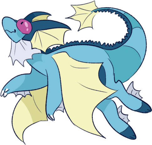Water Boi - Ask Vaporeon (540x493), Png Download