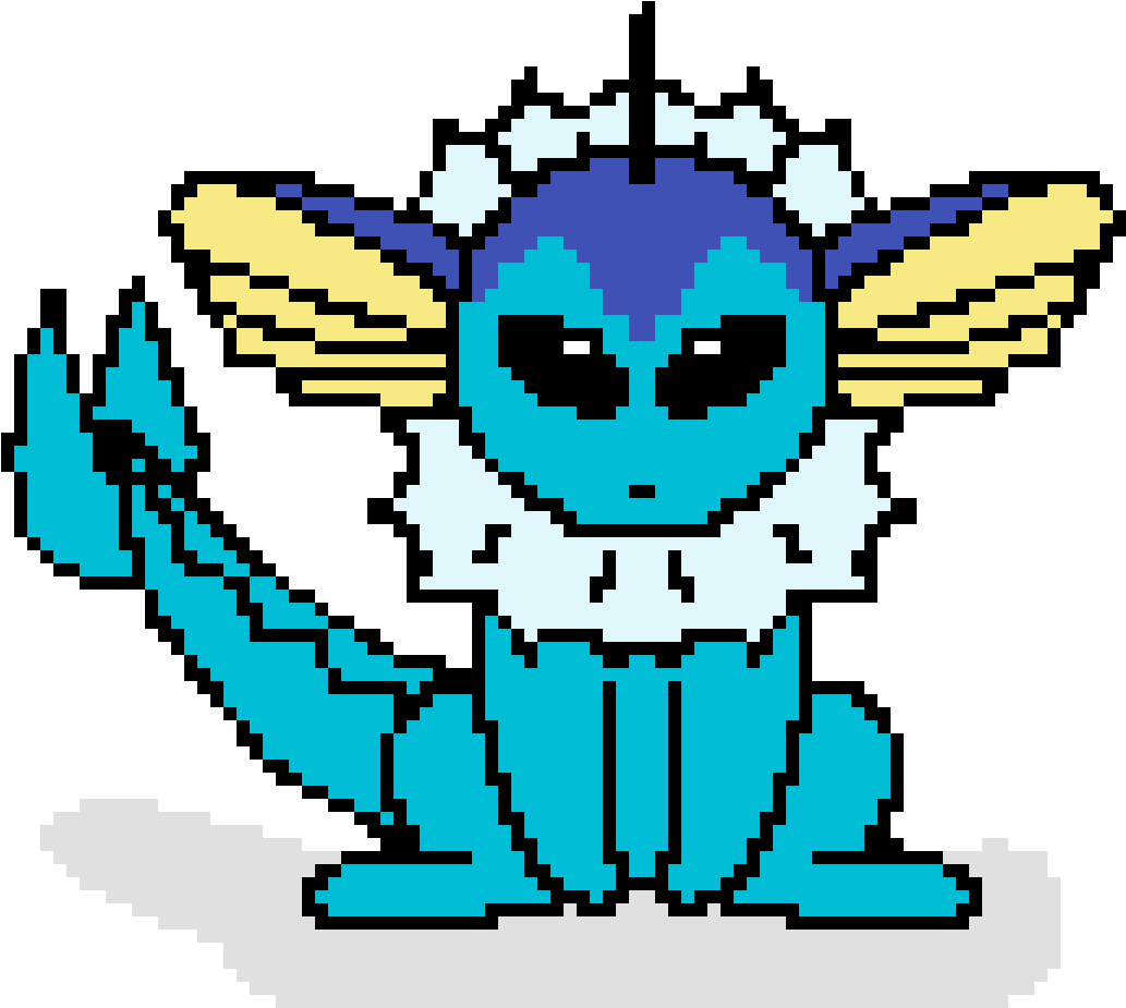 Vaporeon - Cartoon (1200x1200), Png Download