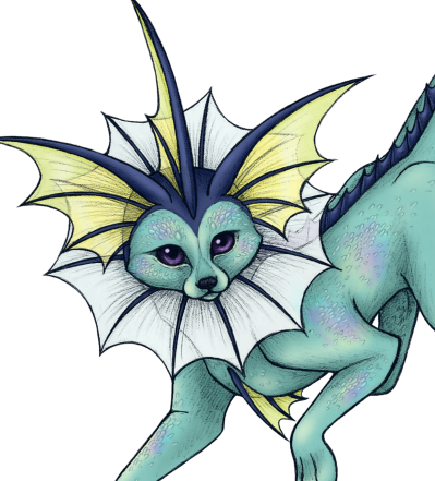Vaporeon (399x441), Png Download