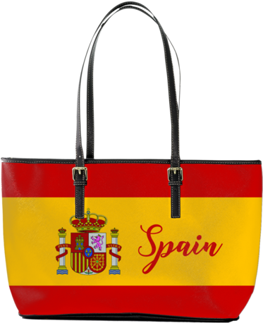 Spain Flag Large Leather Tote - Flag Of Spain: Notebook (372x480), Png Download