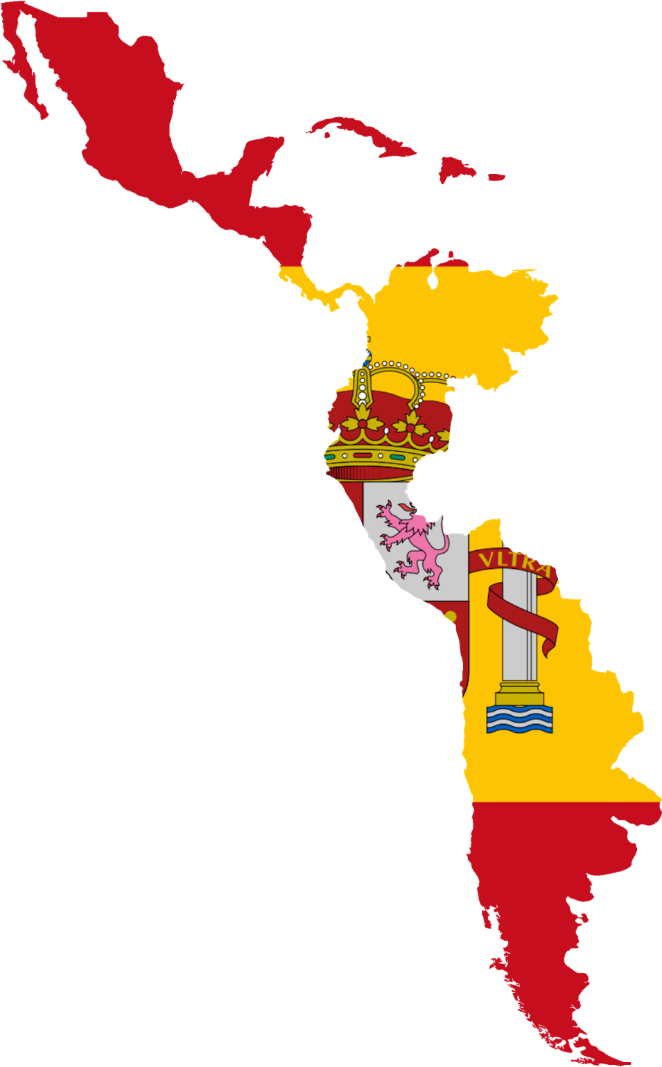 I Deplore The State That The Kingdom Of Spain Is In - Subregions Of Latin America (1280x1600), Png Download