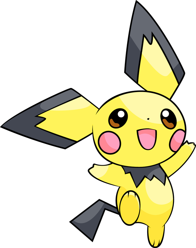 Shiny Pichu Pokédex - Pokemon Mew (631x800), Png Download