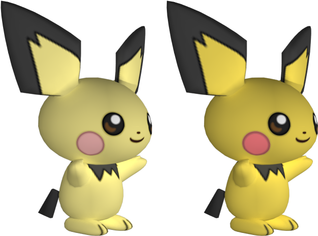 Download Zip Archive - Pichu Model Sheet (750x650), Png Download