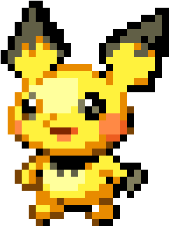 Pichu - Pichu Cross Stitch Pattern (370x400), Png Download