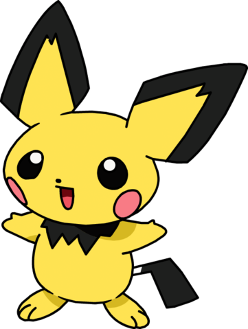 Shiny Pichu Download - Pokemon Pichu (361x479), Png Download