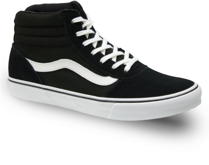 Vans Maddie Hi Black White - Skate Shoe (700x700), Png Download