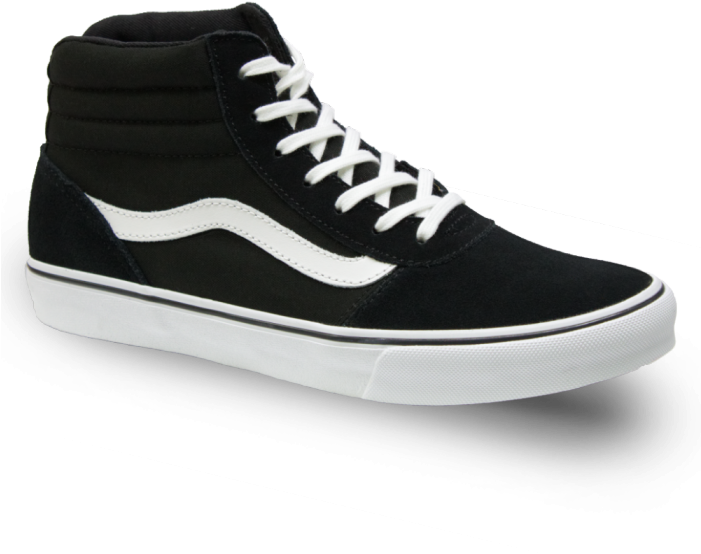 vans maddie black white