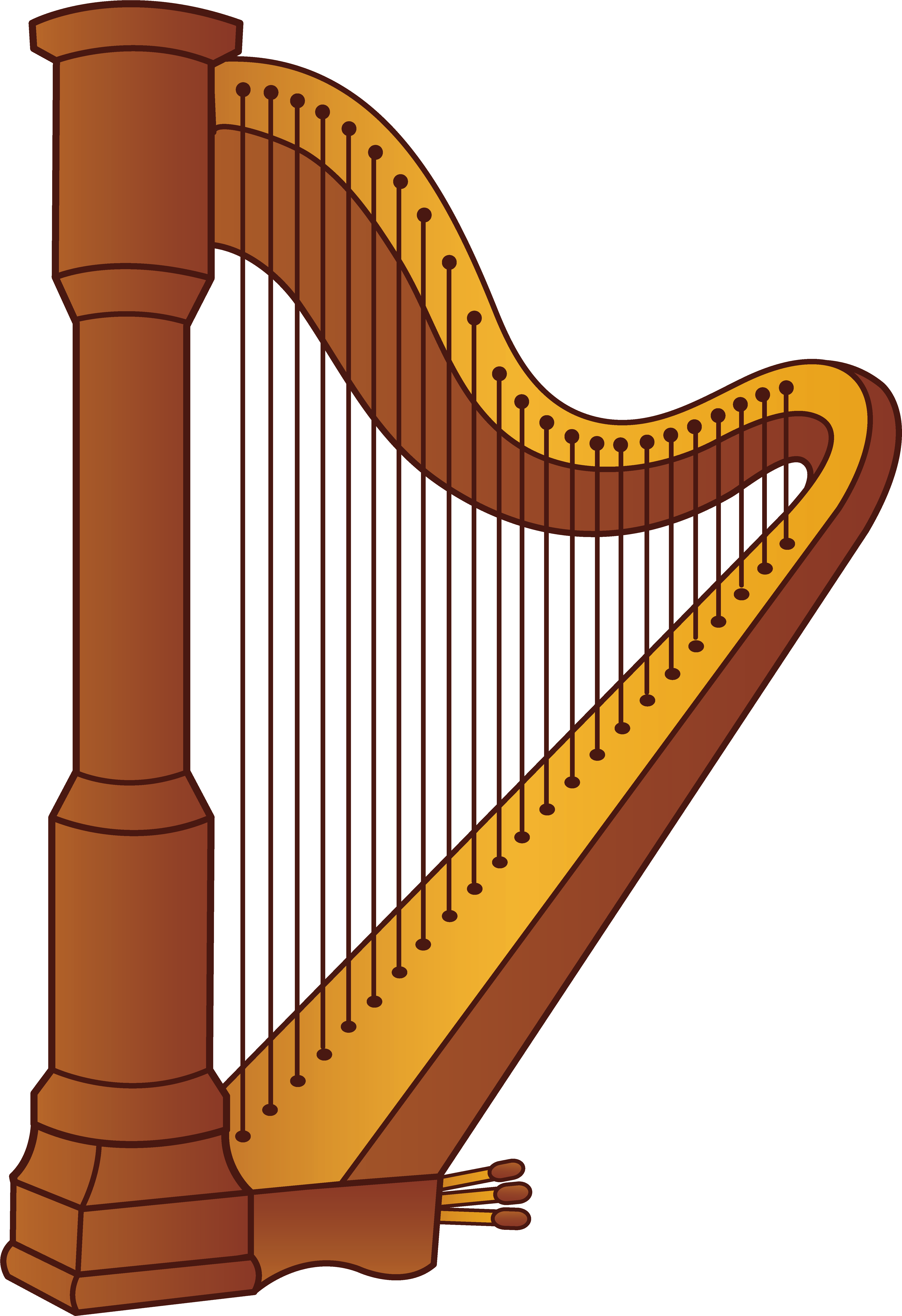 Harp Clipart (5141x7298), Png Download