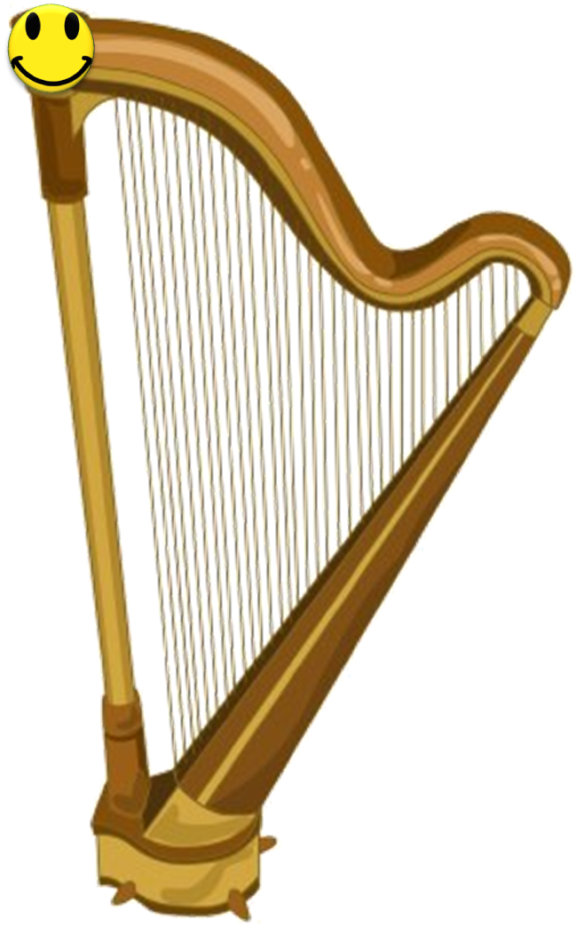 Golden Harp - Golden Harp Png (649x1044), Png Download
