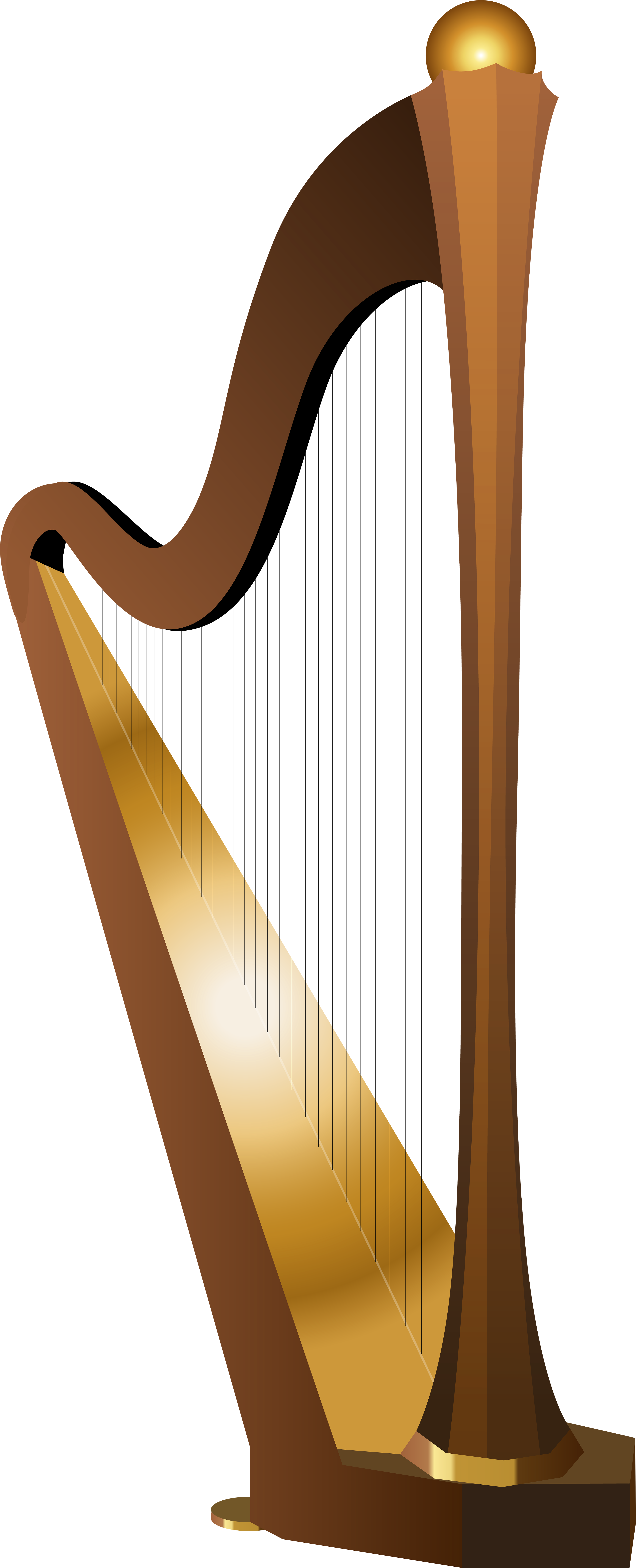 Harp Png Transparent Image - Harp Transparent Background (4361x10000), Png Download