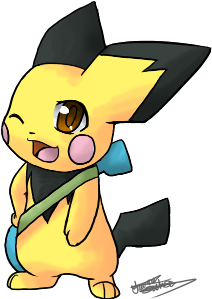 Pichu Ukulele Png (484x600), Png Download