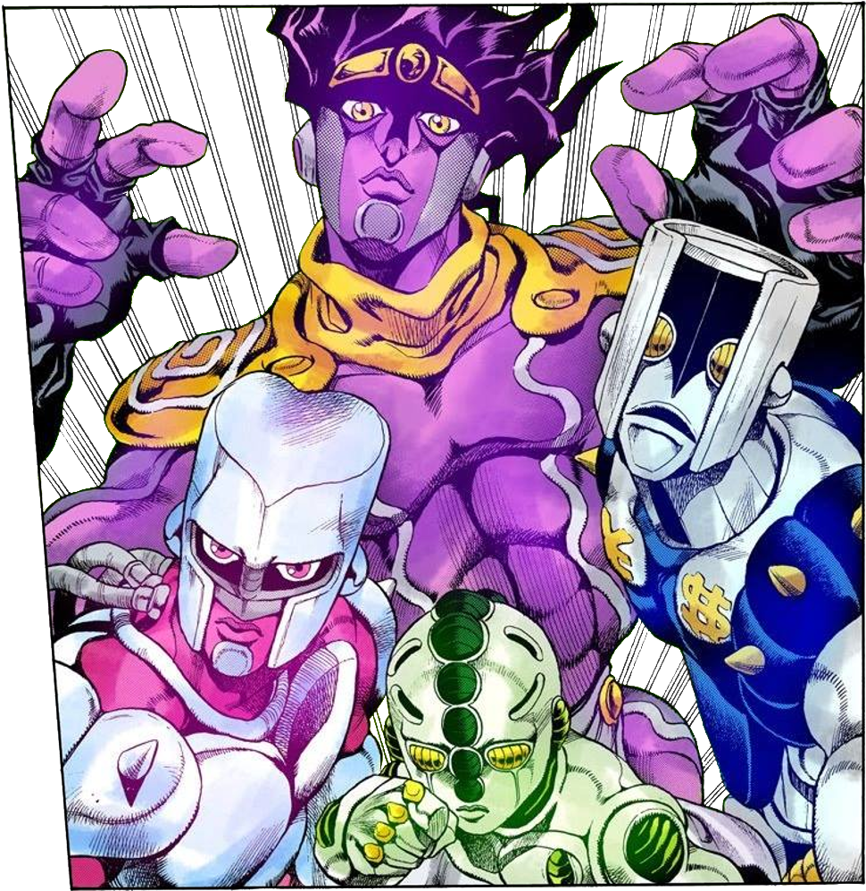 Diamond Is Unbreakable Protagonist Stands - Star Platinum And Crazy Diamond (1000x1034), Png Download