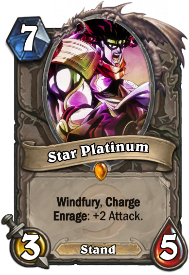 As Promised, Here Are The Joestar Stands As Hearthstone - Dota 2 Hearthstone (400x573), Png Download