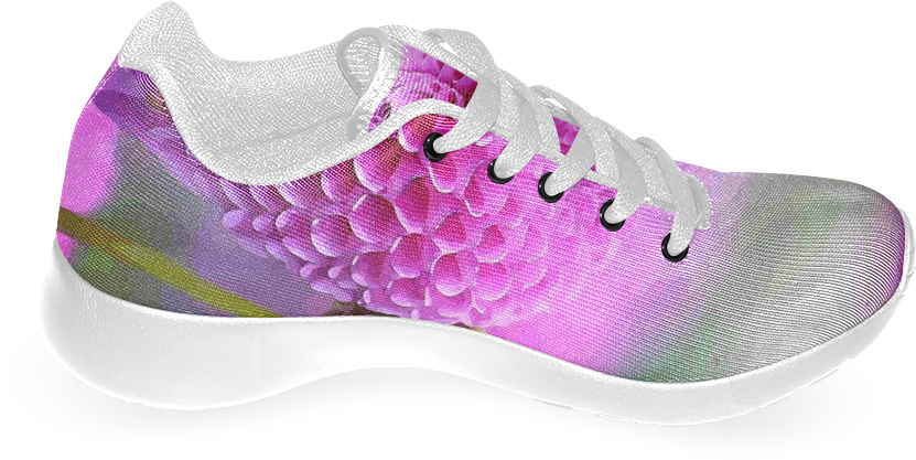 Pink Zinnias Fine Flower Art Women's Running Shoes - Nike Free (1000x1000), Png Download