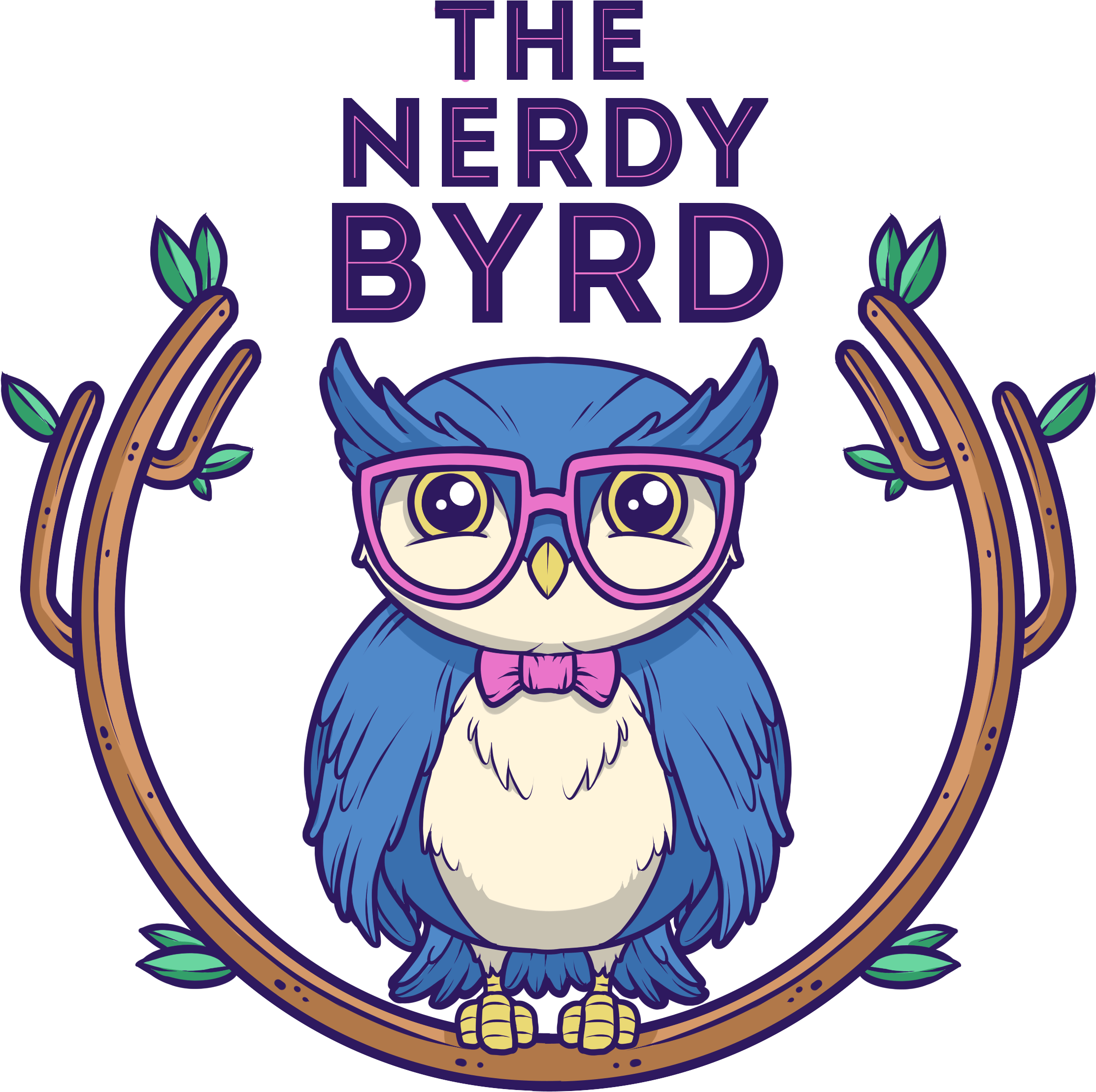 Nerdy Byrd (2300x2350), Png Download