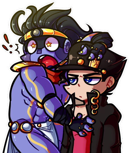 Could You Draw Really Happy/excited Star Platinum - Draw Star Platinum (500x539), Png Download
