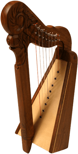 Miniature Parisian Harp - Mid-east Parisian Harp, 8 String (555x555), Png Download
