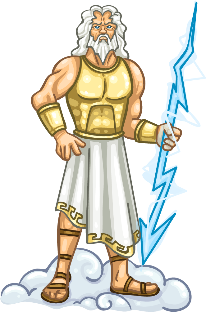 Png Transparent Library Collection Of Free Simple Download - Zeus Clipart (1024x1024), Png Download