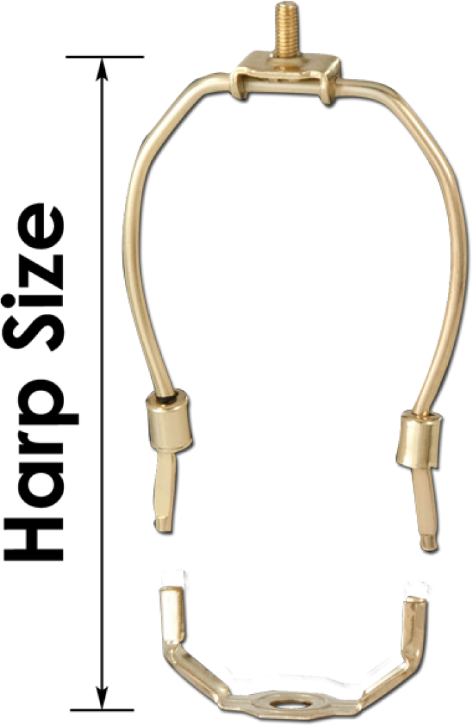 Brass Lampshade Harps - B&p Lamp 12732 5" Harp, Brass Plated, Regular Weight (470x470), Png Download